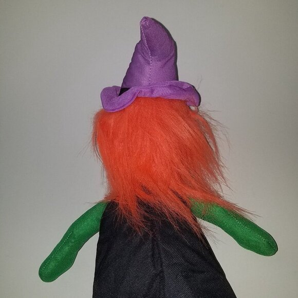 Green Witch Plush 18" Stuffed Animal Toy Halloween Orange A&A Global 2022 w/TAG - Picture 7 of 13